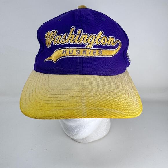 Vintage Washington Huskies Hat Cap Snap Back NCAA Football Starter 90s - Picture 7 of 11